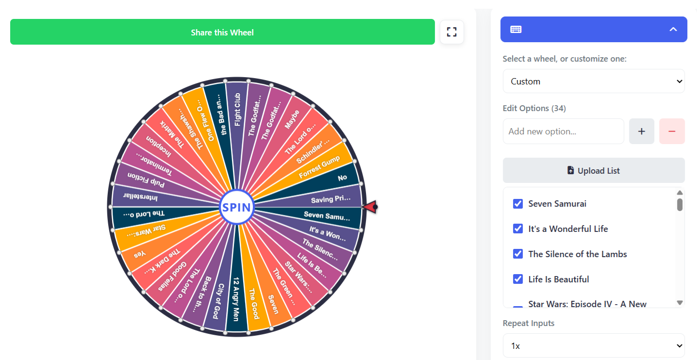 Discord Screen Share Menu for Interactive Games
